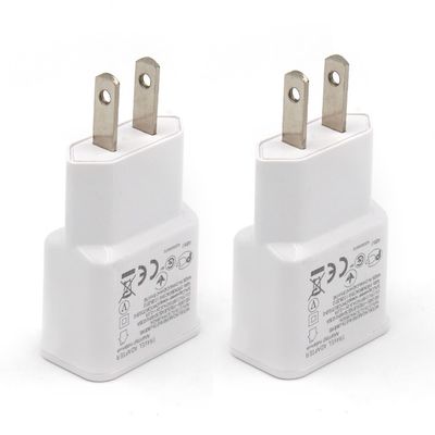 5v Dual Usb Fast Charging 2-Port Wall Charger 2.4 Amp Usb Plug Charger for US outlet