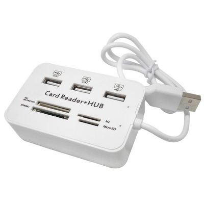 ABS 7 In 1 Multiport USB HUB Splitter For Desktop / Laptop